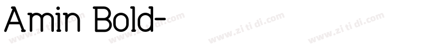 Amin Bold字体转换